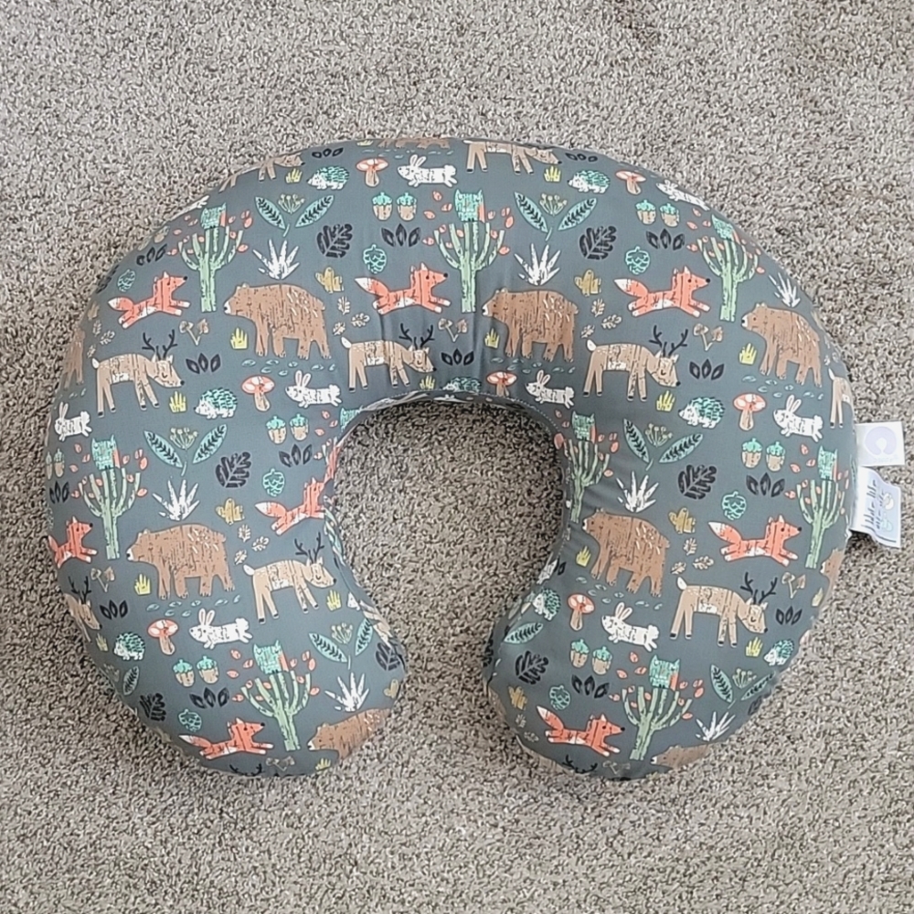Boppy Nursing Breastfeeding Pillow Original Infant Support Organic Forest Green